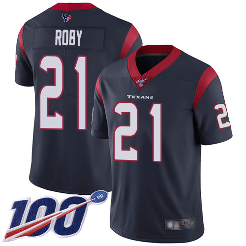 Houston Texans Limited Navy Blue Men Bradley Roby Home Jersey NFL Football 21 100th Season Vapor Untouchable